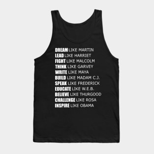 Black History awesome leader Tank Top